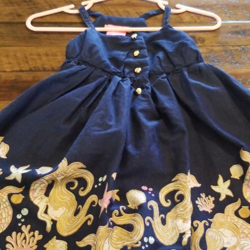 Navy sea shell dress